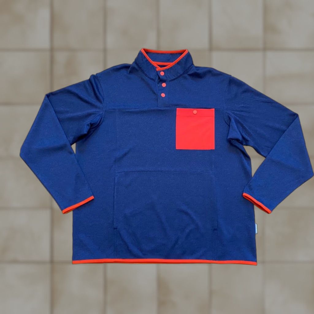 Vintage Duluth Trading Relaxed Fit Sweatshirt Snaps Blue Red Size M Men EUC Size US M / EU 48-50 / 2 - 1 Thumbnail