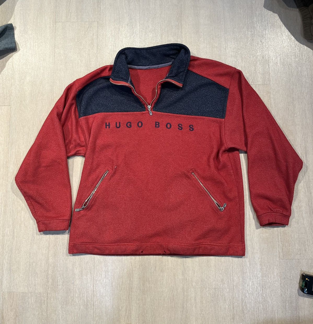 Hugo Boss Vintage Hugo Boss Fleece XL Size US XL / EU 56 / 4 - 2 Thumbnail