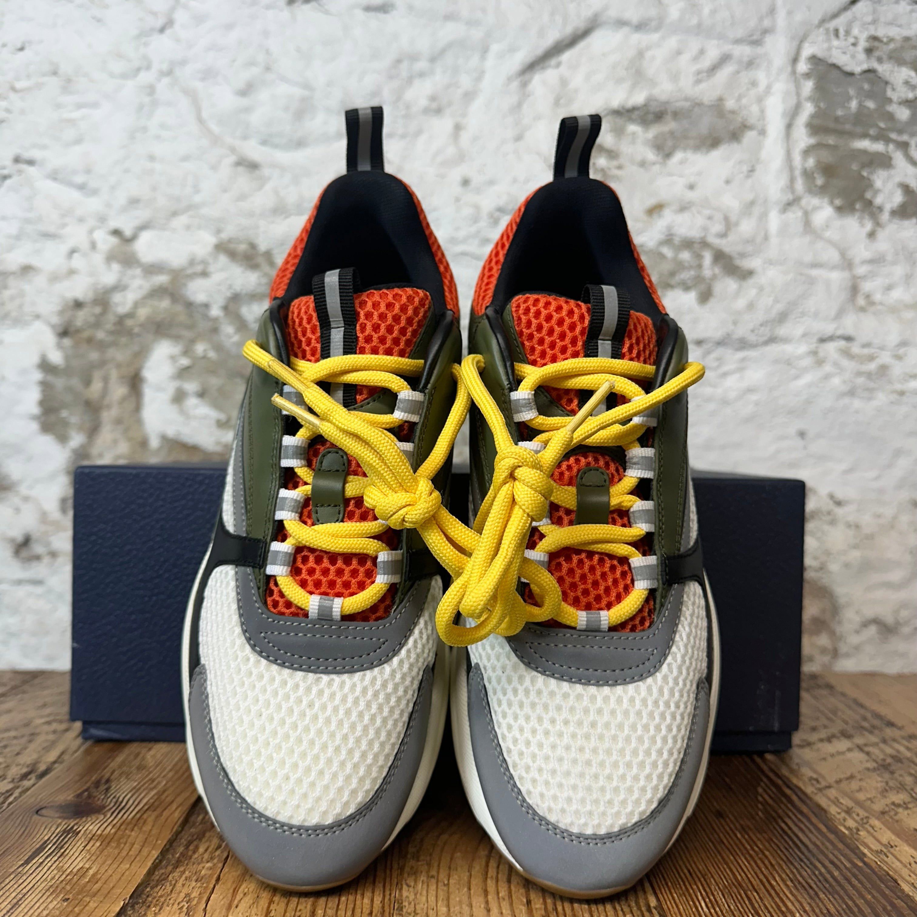 Dior Dior B22 Orange Green White Sneaker Sz 7 (40) Size US 7 / EU 40 - 3 Thumbnail
