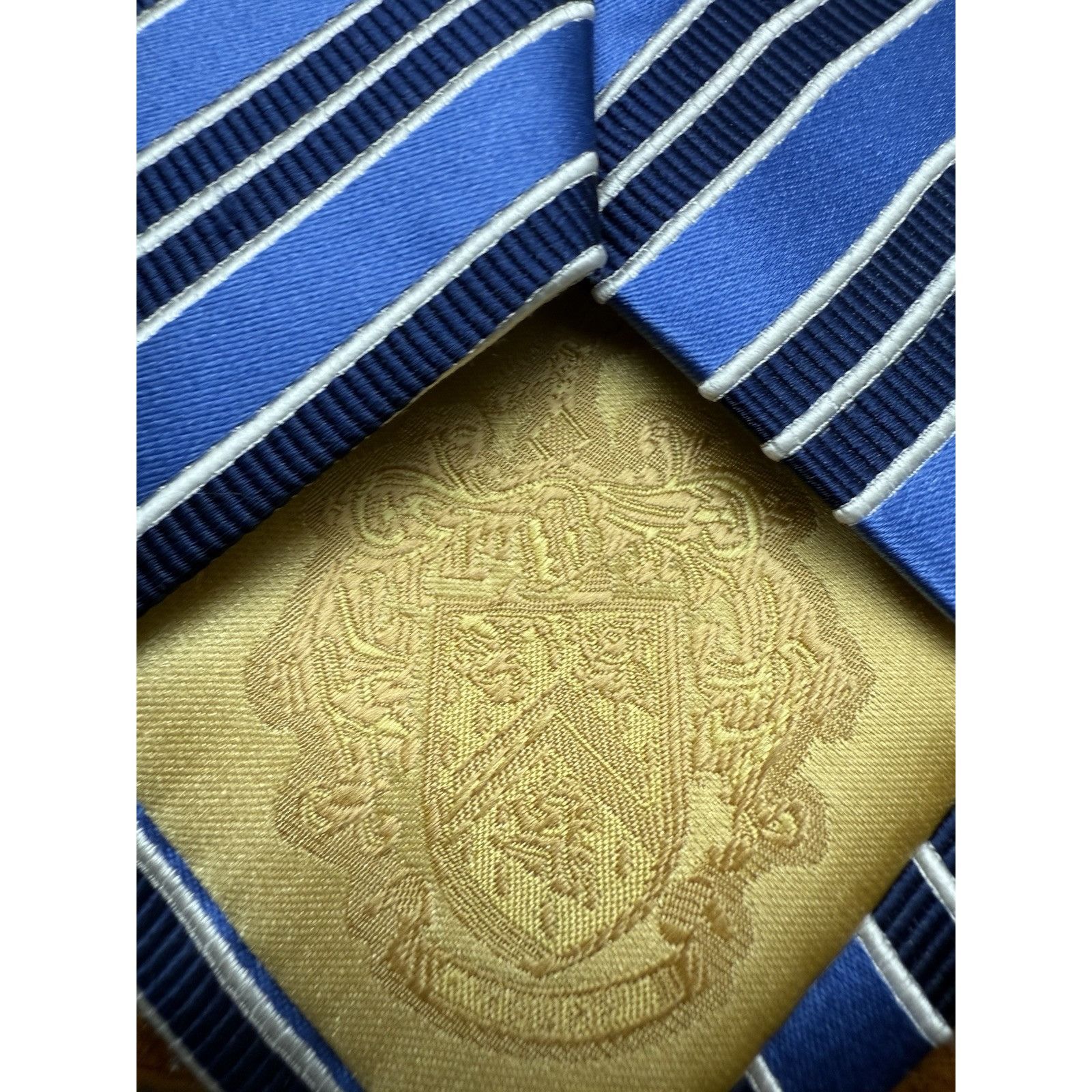 Donald Trump Donald J. Trump Men’s Tie Blue Striped Width 3” Length 60” Size ONE SIZE - 6 Thumbnail