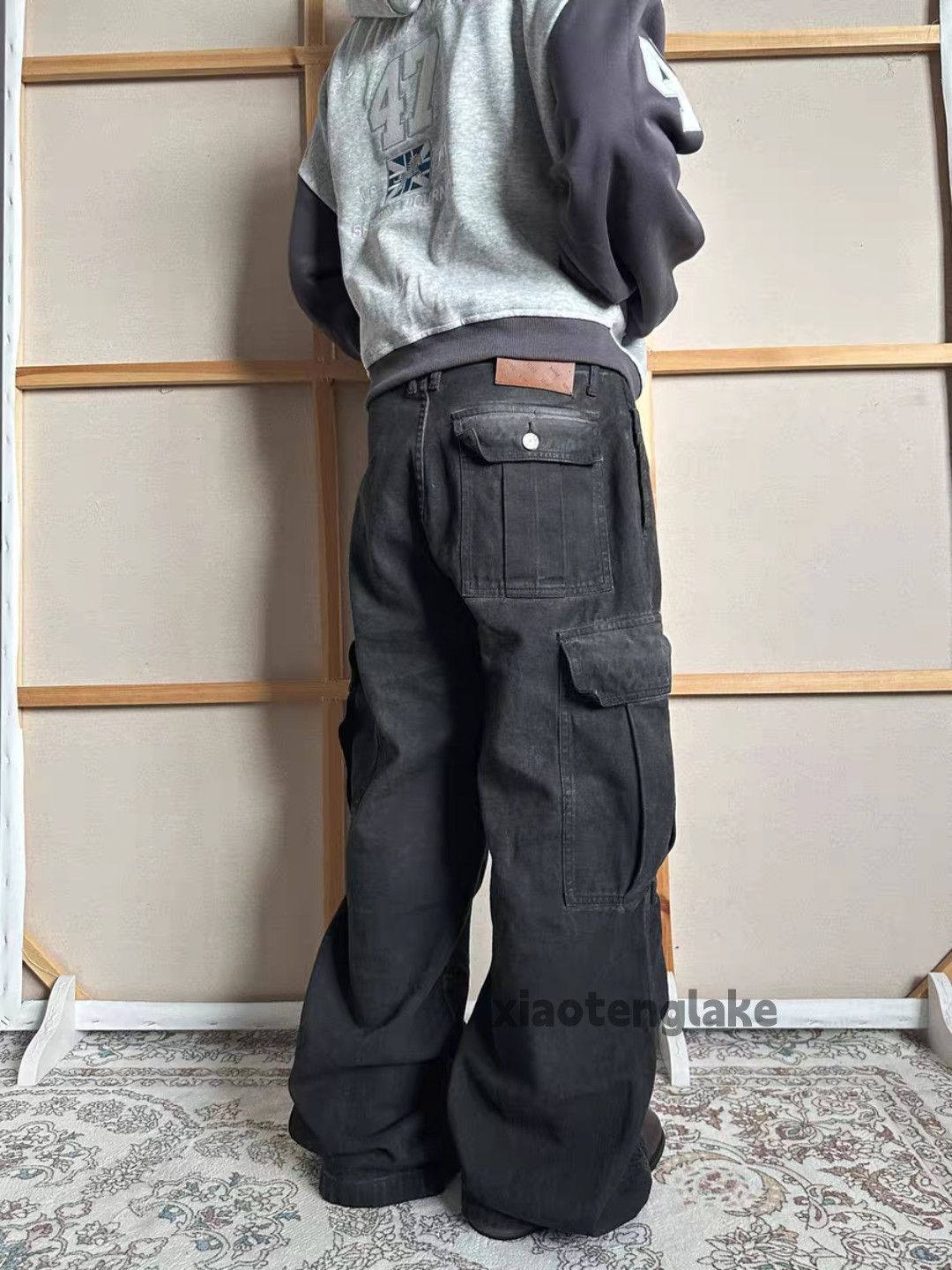 Vintage ltx wide Leg loose baggy faded cargo workwear pants Size US 30 / EU 46 - 1 Thumbnail