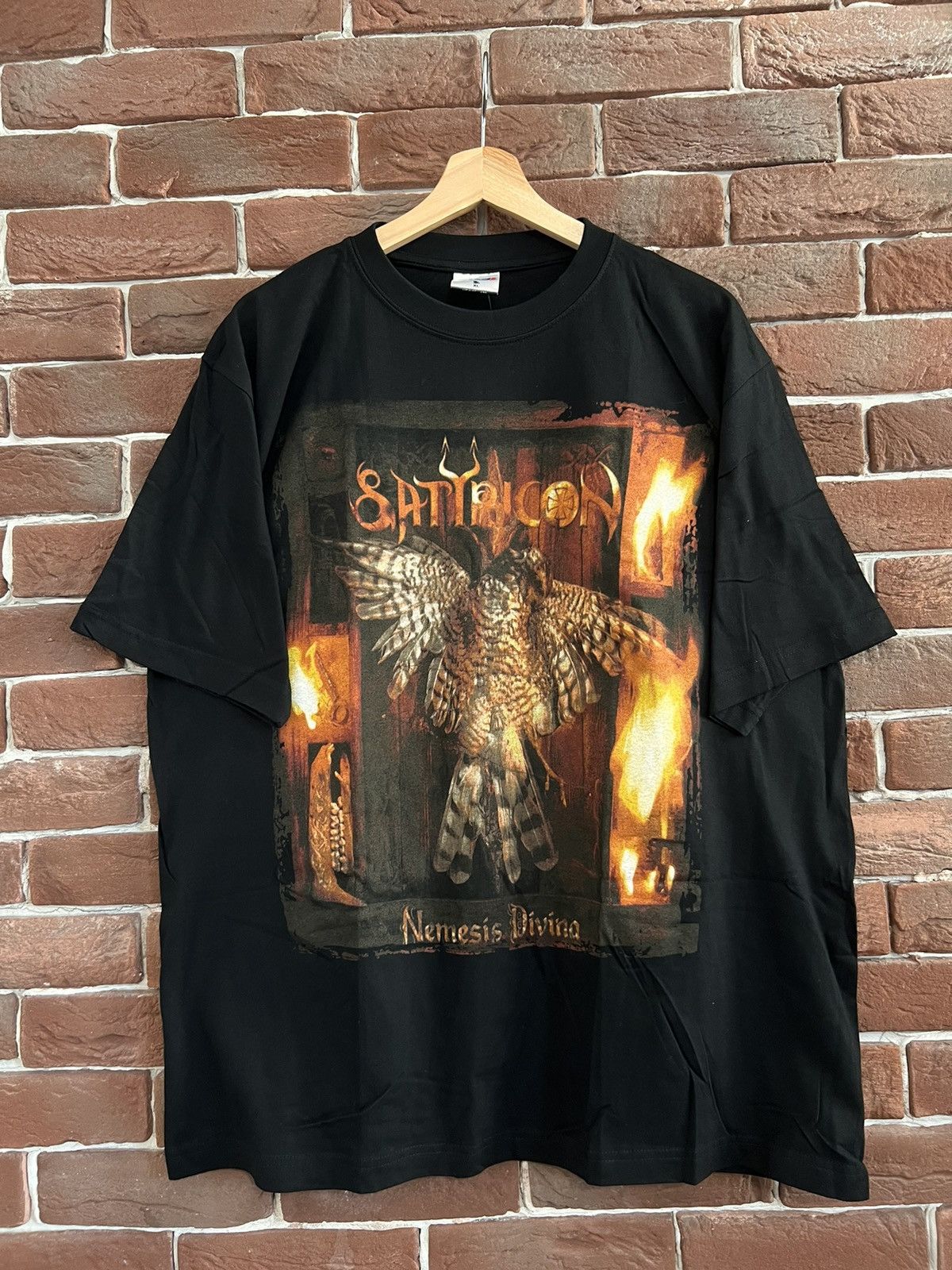 Band Tees SATYRICON 90s NEMESIS DIVINA Vintage Black Metal Band Tee Size US XL / EU 56 / 4 - 1 Thumbnail