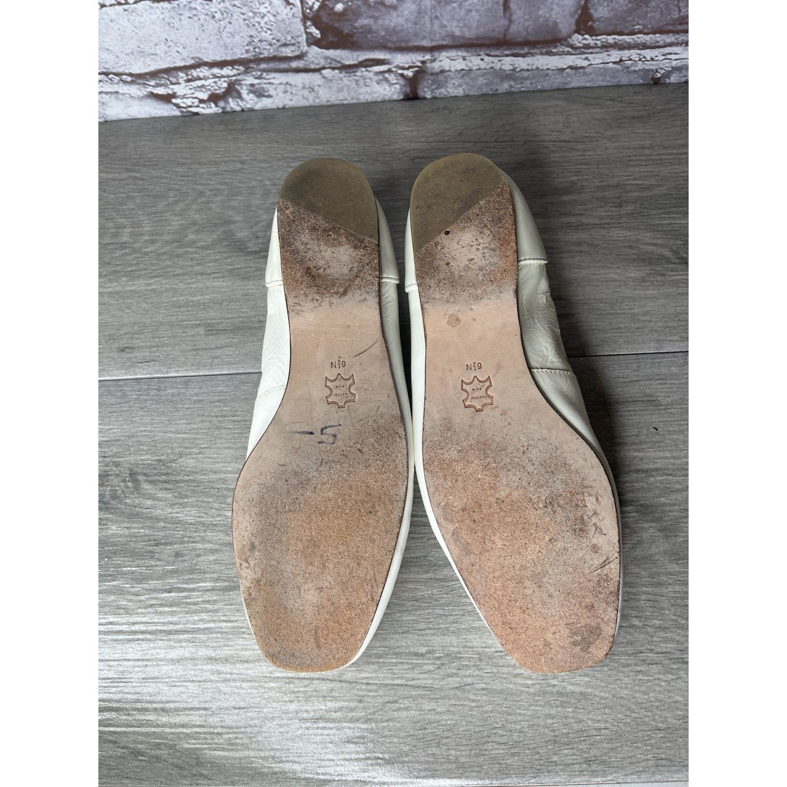Enzo Bonafe Enzo Angiolini Ealento White Patent Leather Slip-On Loafers Size US 6.5 / IT 36.5 - 14 Thumbnail