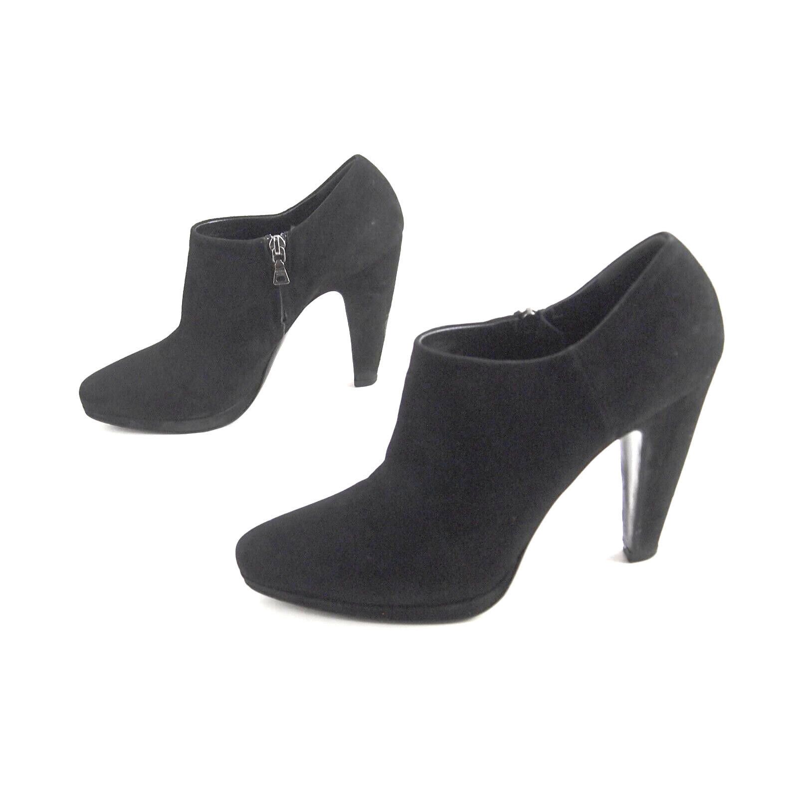 Prada Prada High Heel Booties Black Suede Size EU 39.5 US 9.5 Size US 9.5 / IT 39.5 - 2 Thumbnail