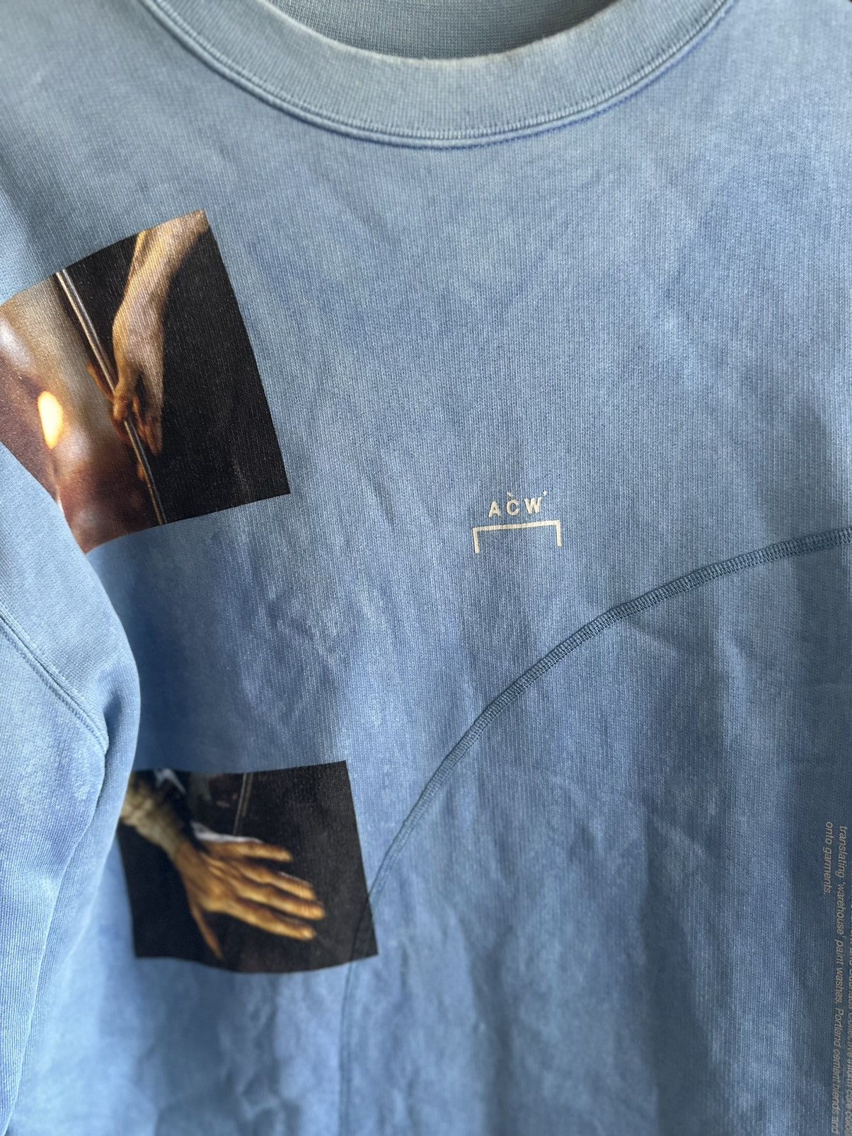 A-COLD-WALL* A-COLD-WALL Men’s Medium Blue Graphic Logo Pullover Crewneck Size US M / EU 48-50 / 2 - 2 Thumbnail