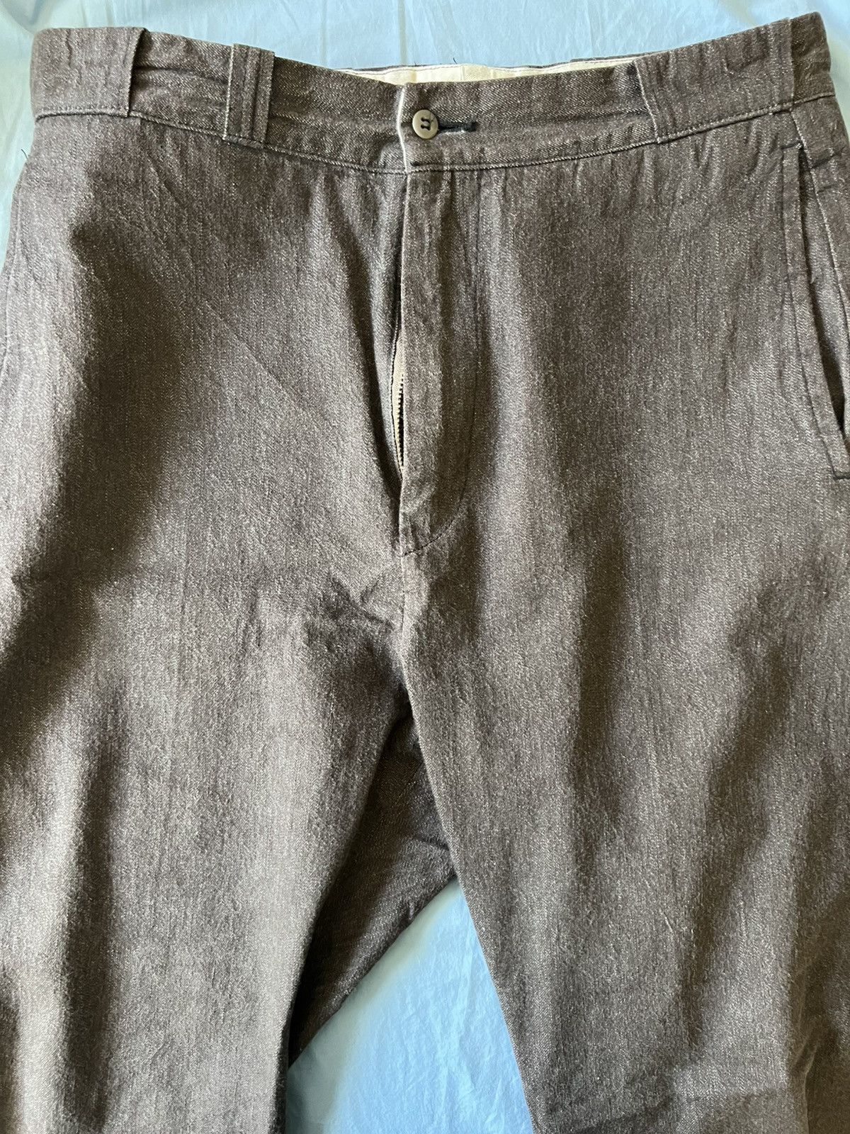 Kaptain Sunshine Denim Trouser - Brown Vintage Wash Size US 32 / EU 48 - 4 Thumbnail
