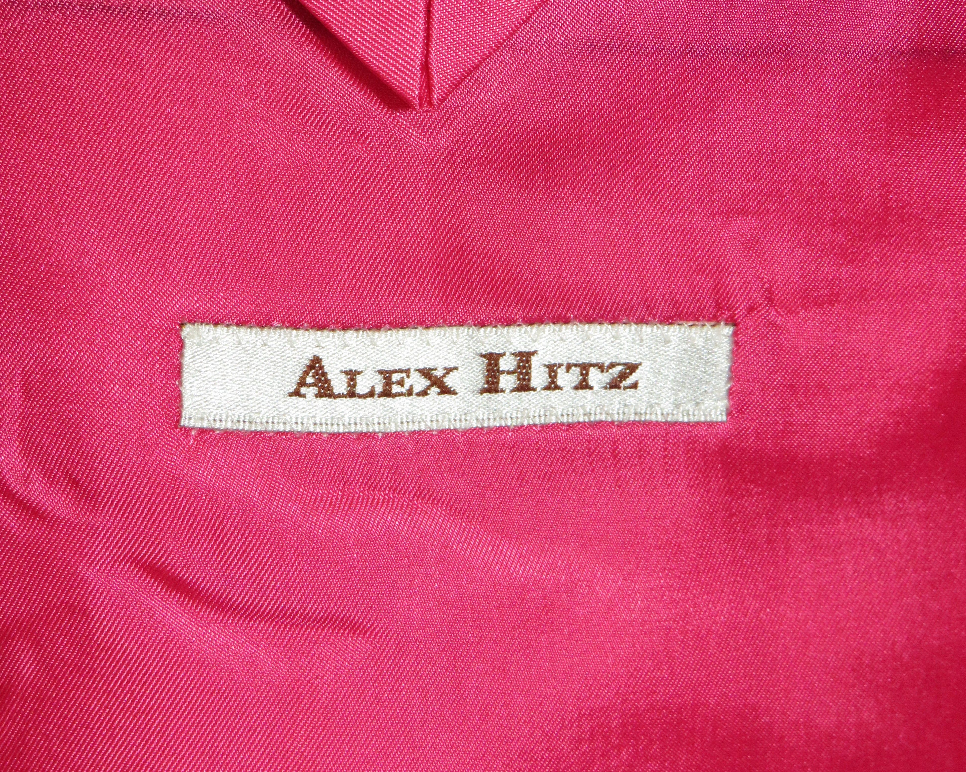 Other Alex Hitz Blue Gold Button Custom Double Breasted Blazer 40S Size 40S - 11 Thumbnail