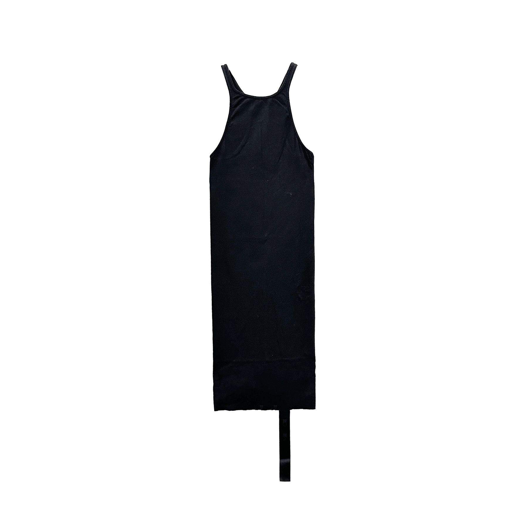 Image of Rick Owens Drkshdw Ss24 Lido Black Racer Back Tank Dress, Women's (Size Small)