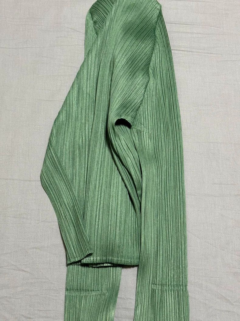Issey Miyake Issey Miyake size:3 Mossy green pleated coat Size XS / US 0-2 / IT 36-38 - 5 Thumbnail
