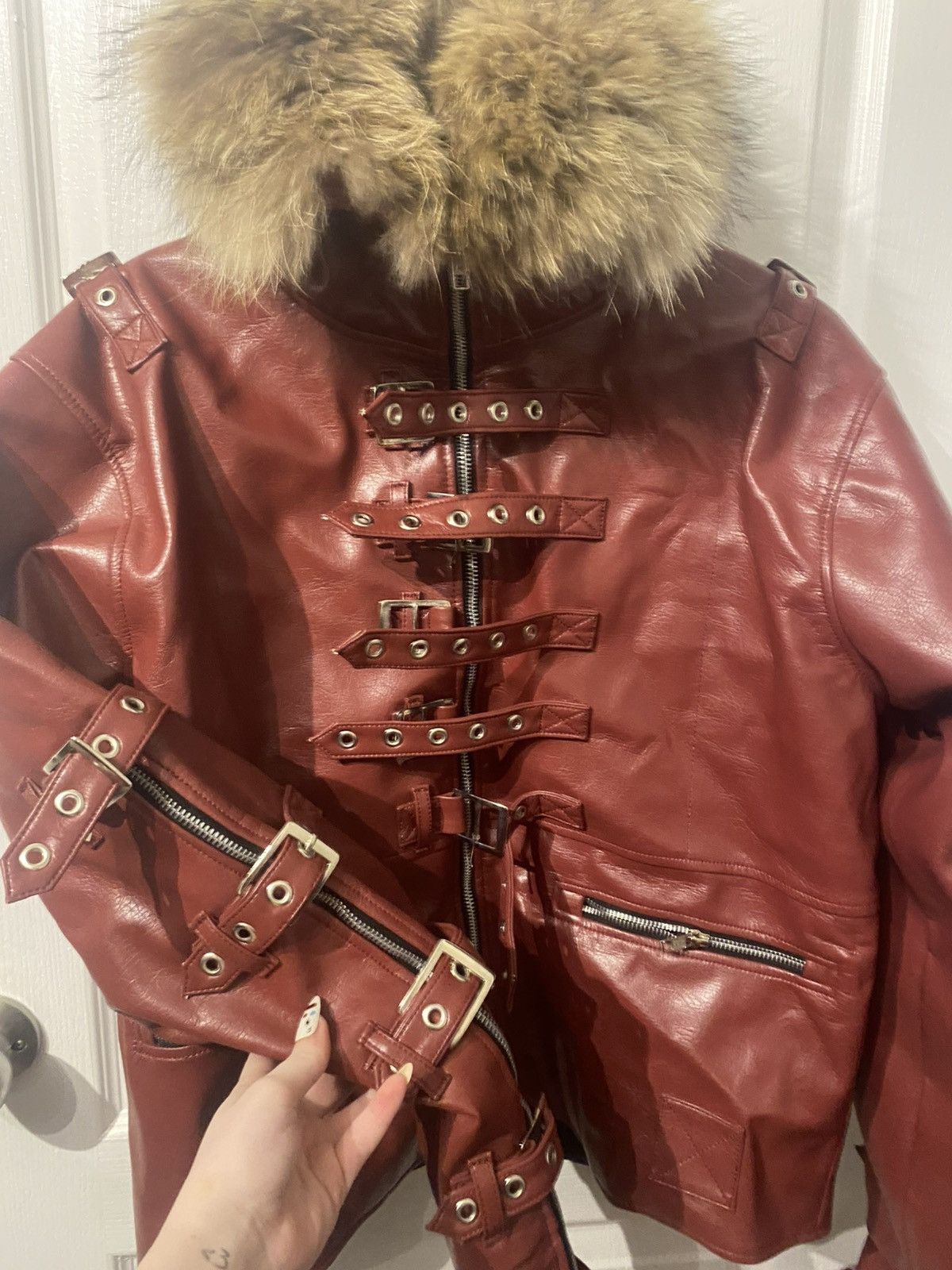 If Six Was Nine × Le Grande Bleu (L.G.B.) Fur leather jacket Size US M / EU 48-50 / 2 - 2 Thumbnail