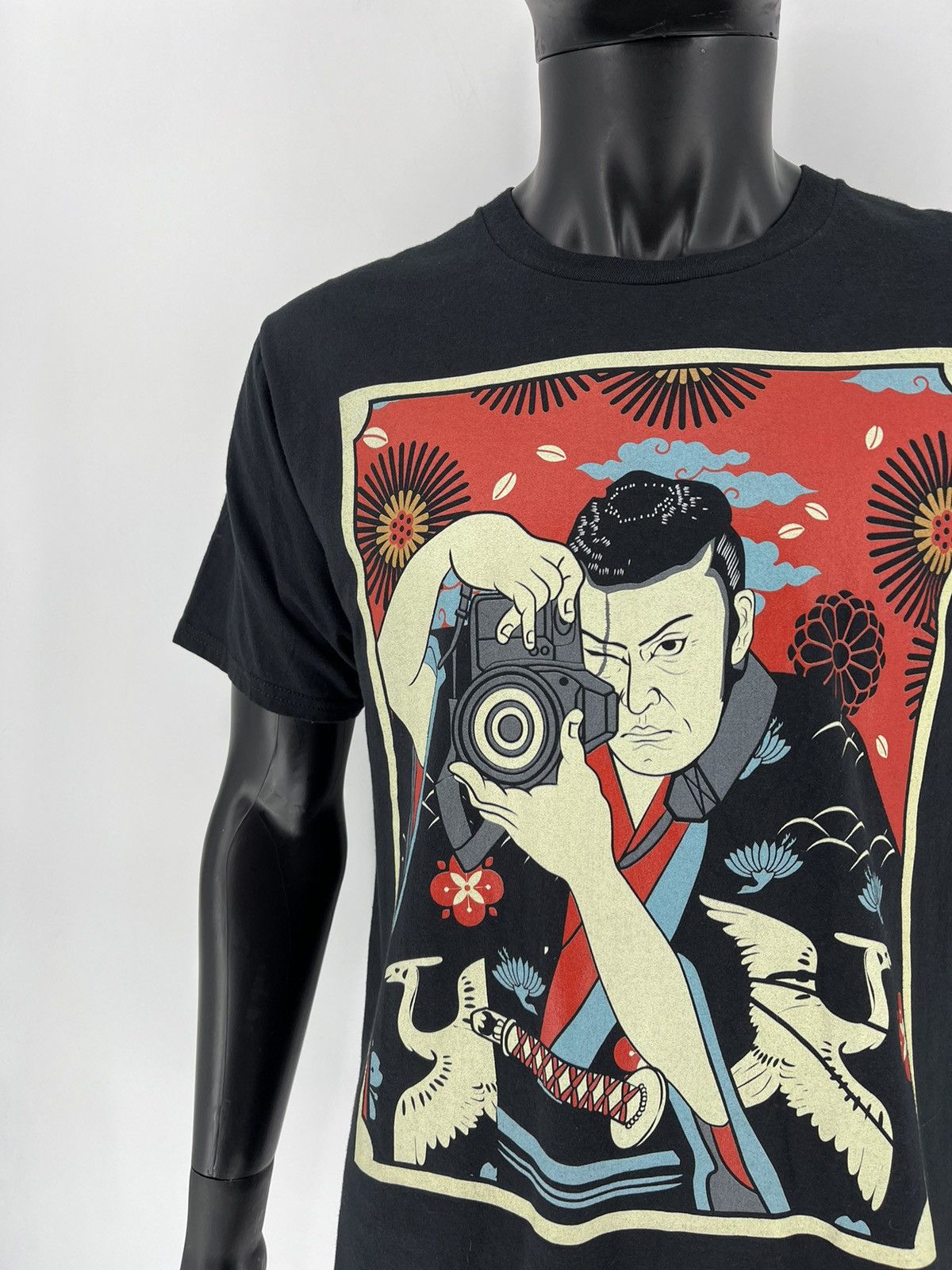 Anime × Vintage Vintage Y2K Photographer Anima Face Tee Art Streetwear Size US L / EU 52-54 / 3 - 6 Thumbnail