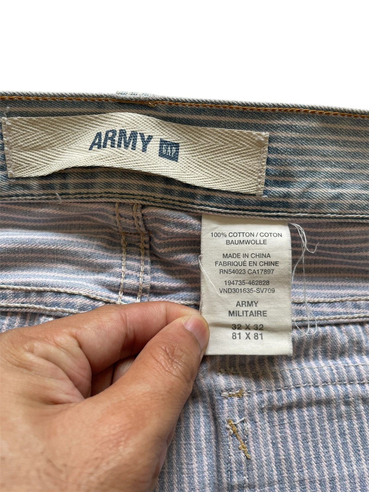 Gap × Japanese Brand × Vintage Vintage Army Militaire Bakers Jeans 32x32 Size US 32 / EU 48 - 6 Thumbnail