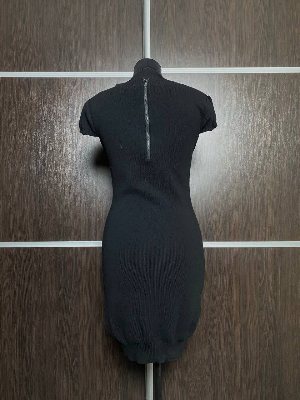 Alice + Olivia × Designer Alice+Olivia Black Knit Bodycon Short sleeve dress Size L / US 10 / IT 46 - 6 Thumbnail