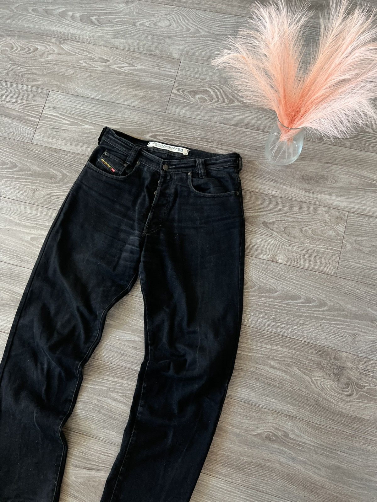 Diesel ‼️Vintage Diesel IND Ladder Baggy Black Denim Jeans‼️ Size US 33 - 16 Thumbnail