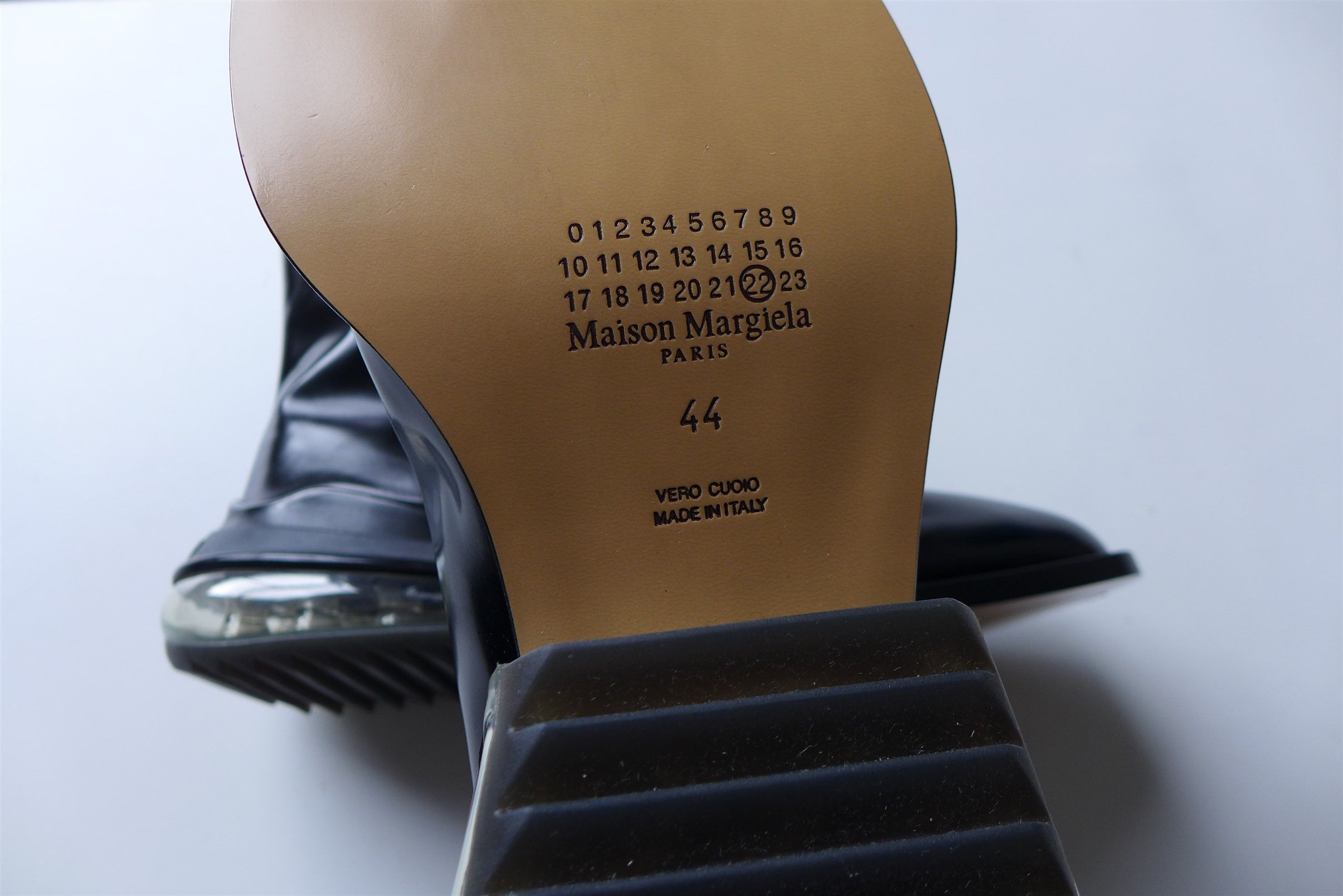 Maison Margiela Margiela Tabi Airbag Heel Boots - Black Polished Leather Size US 11 / EU 44 - 17 Thumbnail
