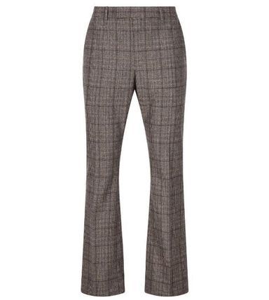 Flared Pants in Prince of Wales Flannel