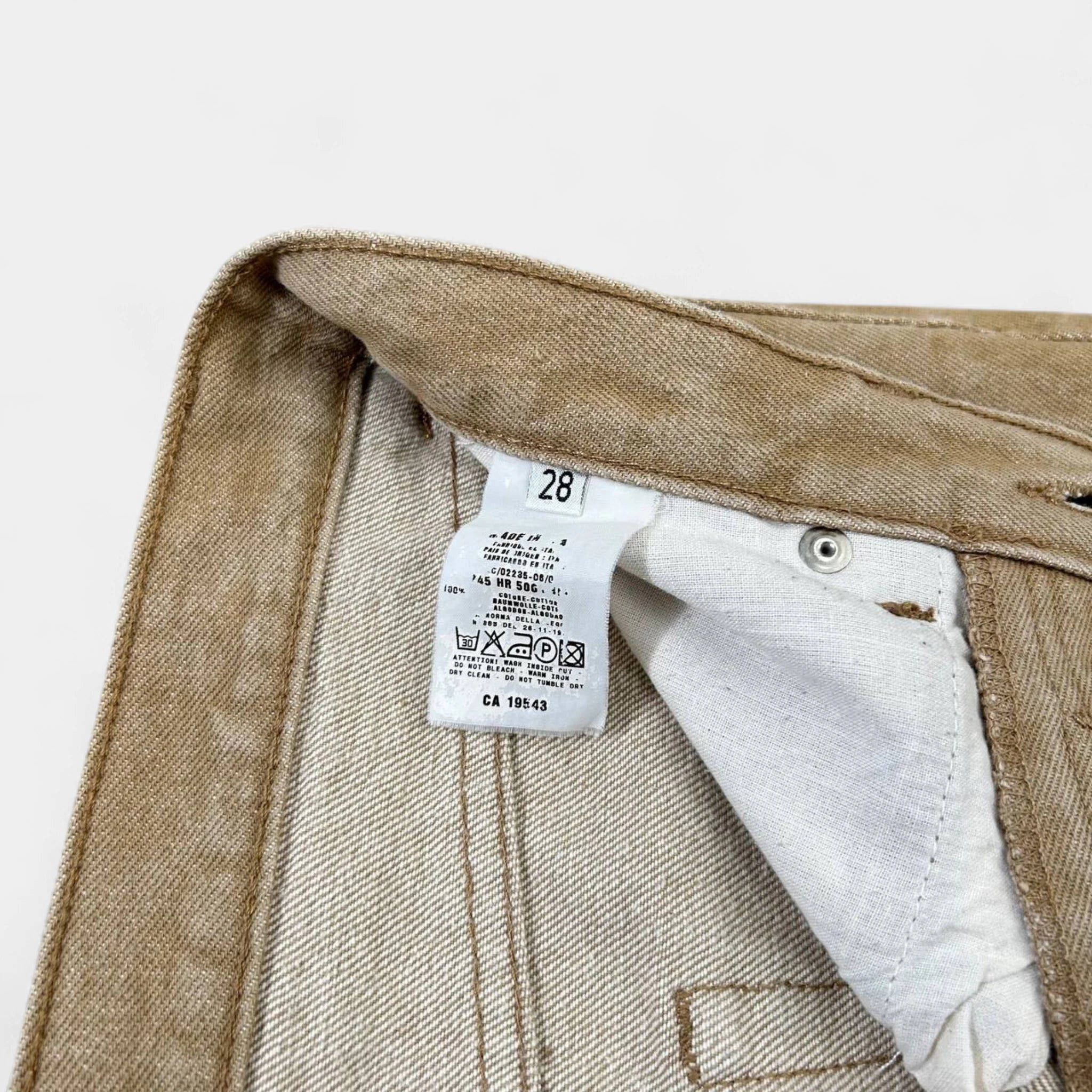 Helmut Lang Helmut Lang Classic Straight Leg Beige Brown Pants Size US 30 / EU 46 - 5 Thumbnail