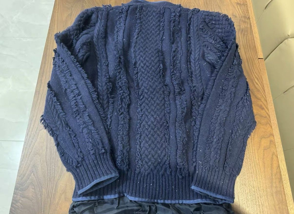 Sacai Sacai Fringed Wool Cardigan J34 Size US XS / EU 42 / 0 - 6 Thumbnail