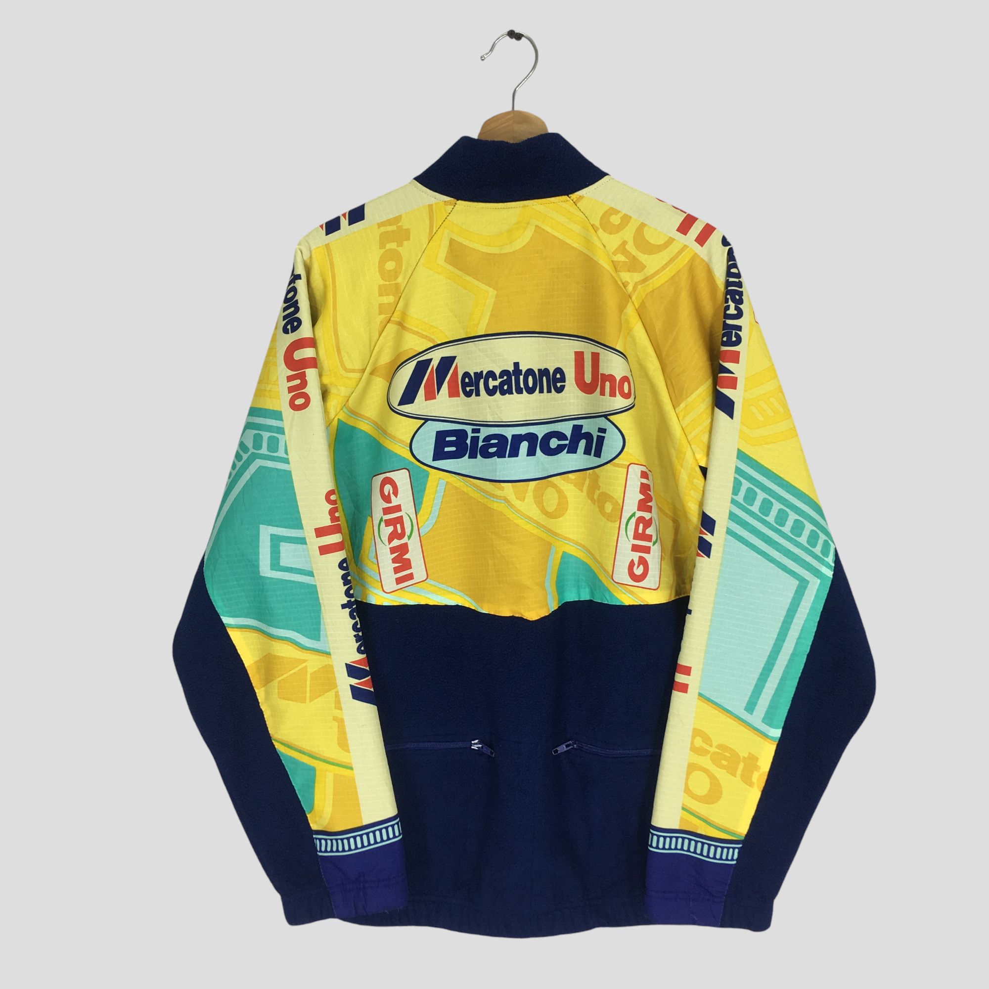 Bicycle Vintage 90s SMS Santini Cycling Sport Big Logo Jacket Size US XL / EU 56 / 4 - 2 Thumbnail