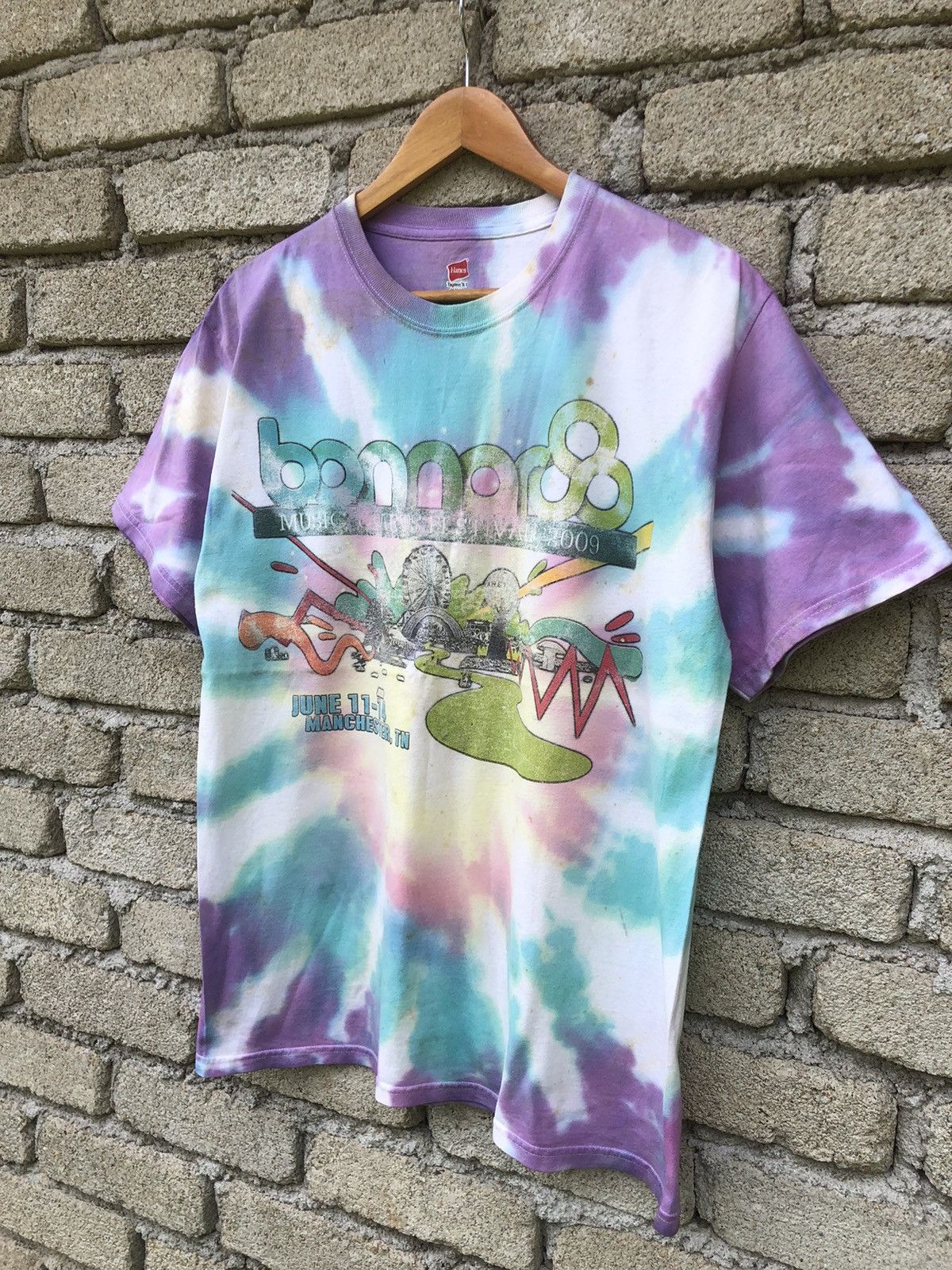 Band Tees Vintage Y2K Music Festival Bonnaroo Nine Inch Nails Tye Dye Size US M / EU 48-50 / 2 - 3 Thumbnail