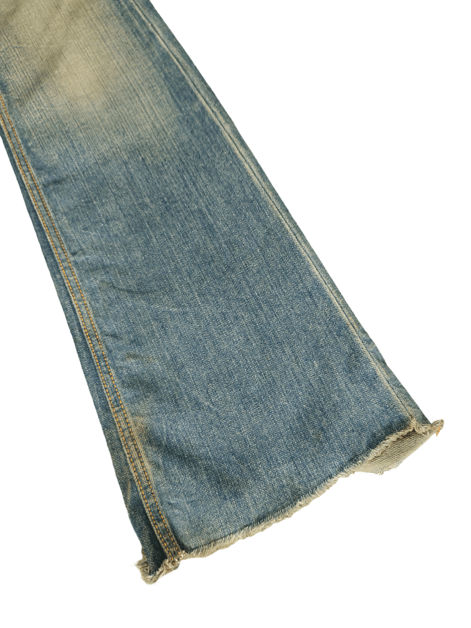 If Six Was Nine Flare Jeans Taverniti Release Hem Distress Boot Cut Low Rise Size US 27 - 8 Thumbnail