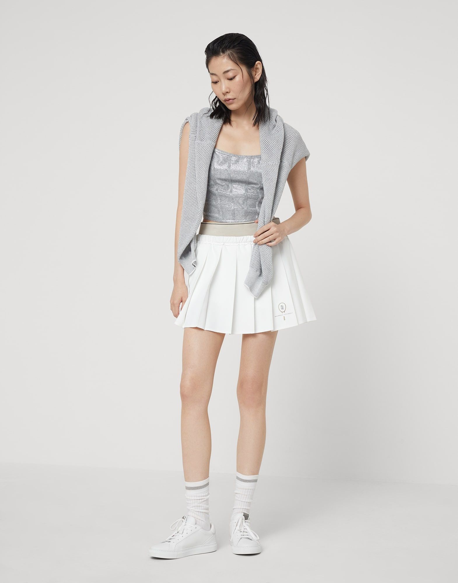 Brunello Cucinelli o1y0825 Bustier in Gray Size S / US 4 / IT 40 - 5 Thumbnail