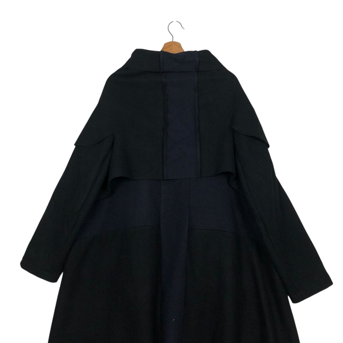 Comme des Garcons 🔥VINTAGE 2003 CAPE JACKET WOOL OVERSIZE ASYMMETRIC DRAPED Size US M / EU 48-50 / 2 - 18 Thumbnail