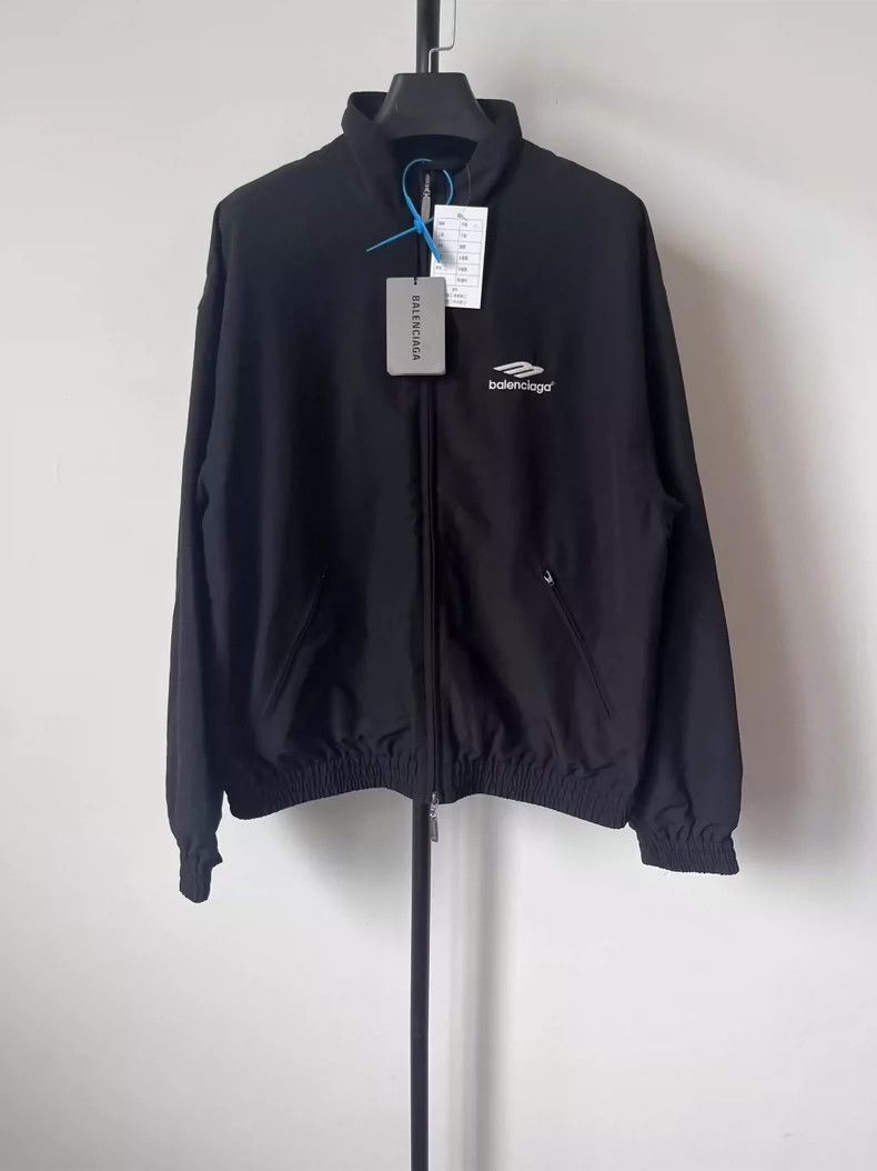 Balenciaga Balenciaga Solid Logo print zip-up sport long-sleeve jacke Size US M / EU 48-50 / 2 - 1 Thumbnail