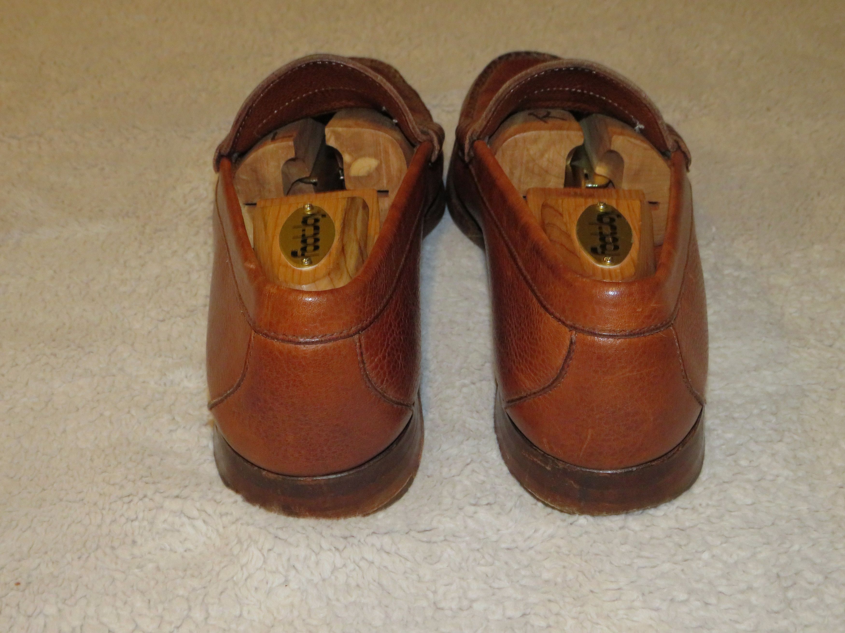 Paul Stuart Designed by Edward Green Brown Grain Leather Moccasins 10.5M Size US 10.5 / EU 43-44 - 7 Thumbnail