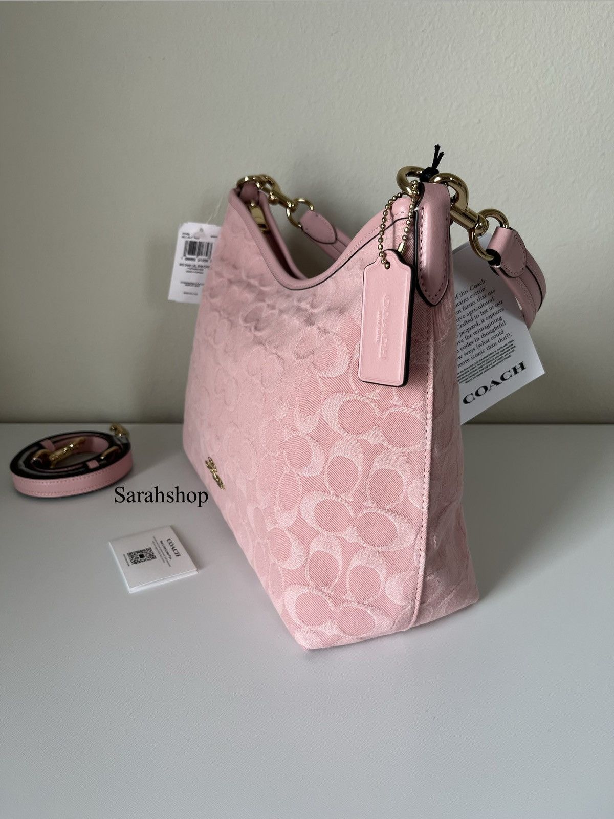 Coach Coach Laurel Shoulder Bag In Signature Denim Size ONE SIZE - 4 Thumbnail