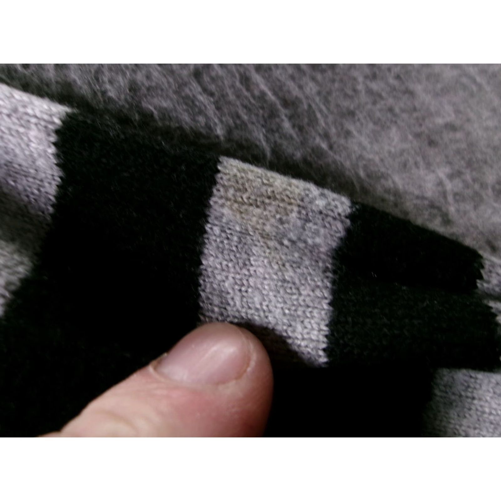 Vintage Magaschoni Sweater Womens XS Black Gray Stripe Crewneck Long Sleeve Cashmere Size M / US 6-8 / IT 42-44 - 4 Thumbnail