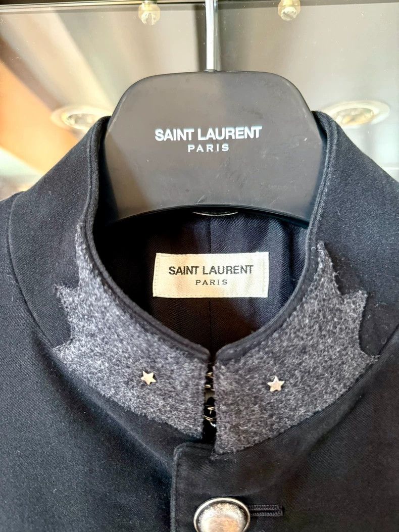 Other Saint Laurent Paris 17 FW show style black Chinese tunic s Size US M / EU 48-50 / 2 - 2 Thumbnail