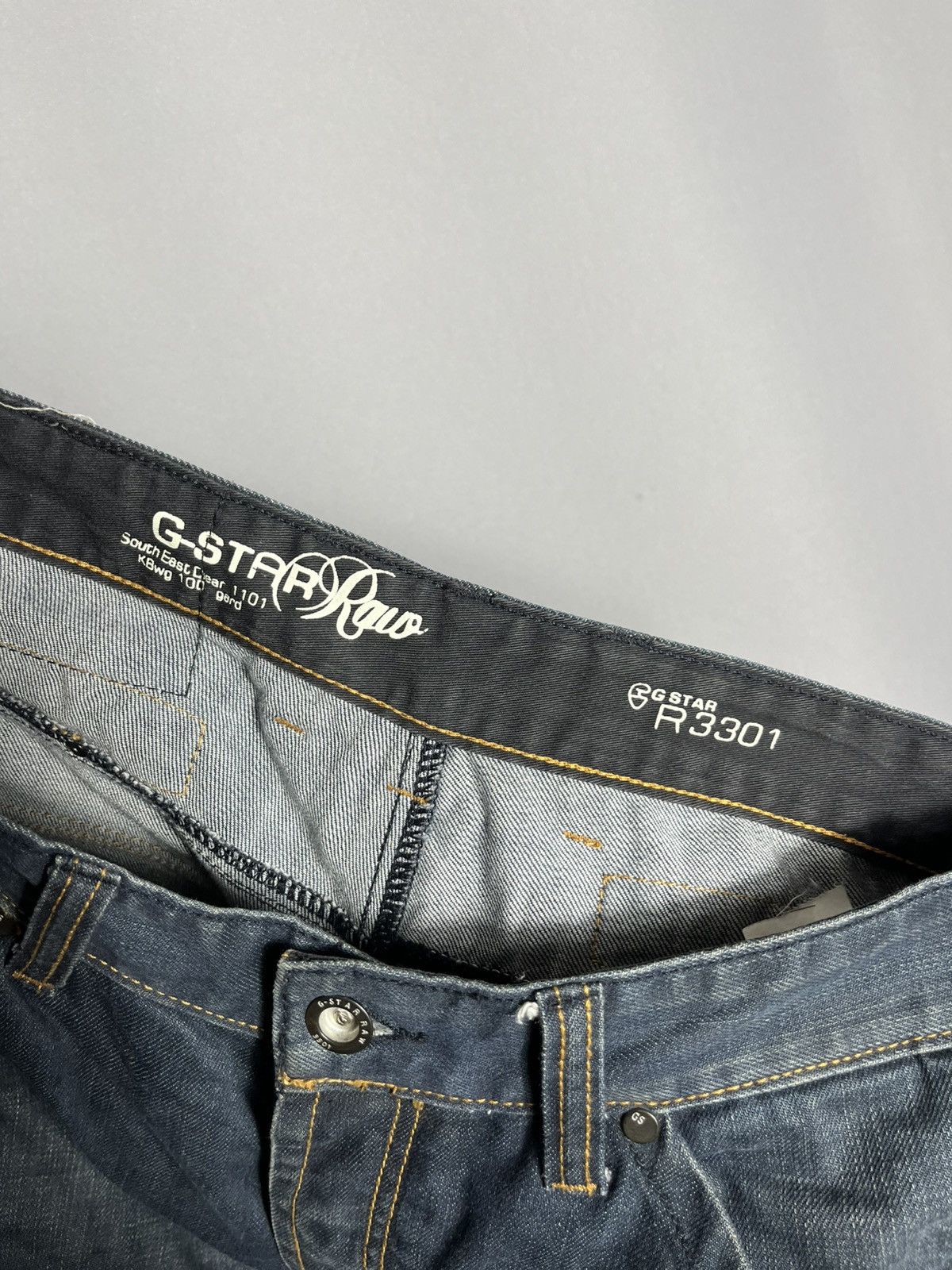 G-Star Vintage G Star Elwood Heritage Embro Tapered 96 Denim Pants Size US 34 / EU 50 - 11 Thumbnail