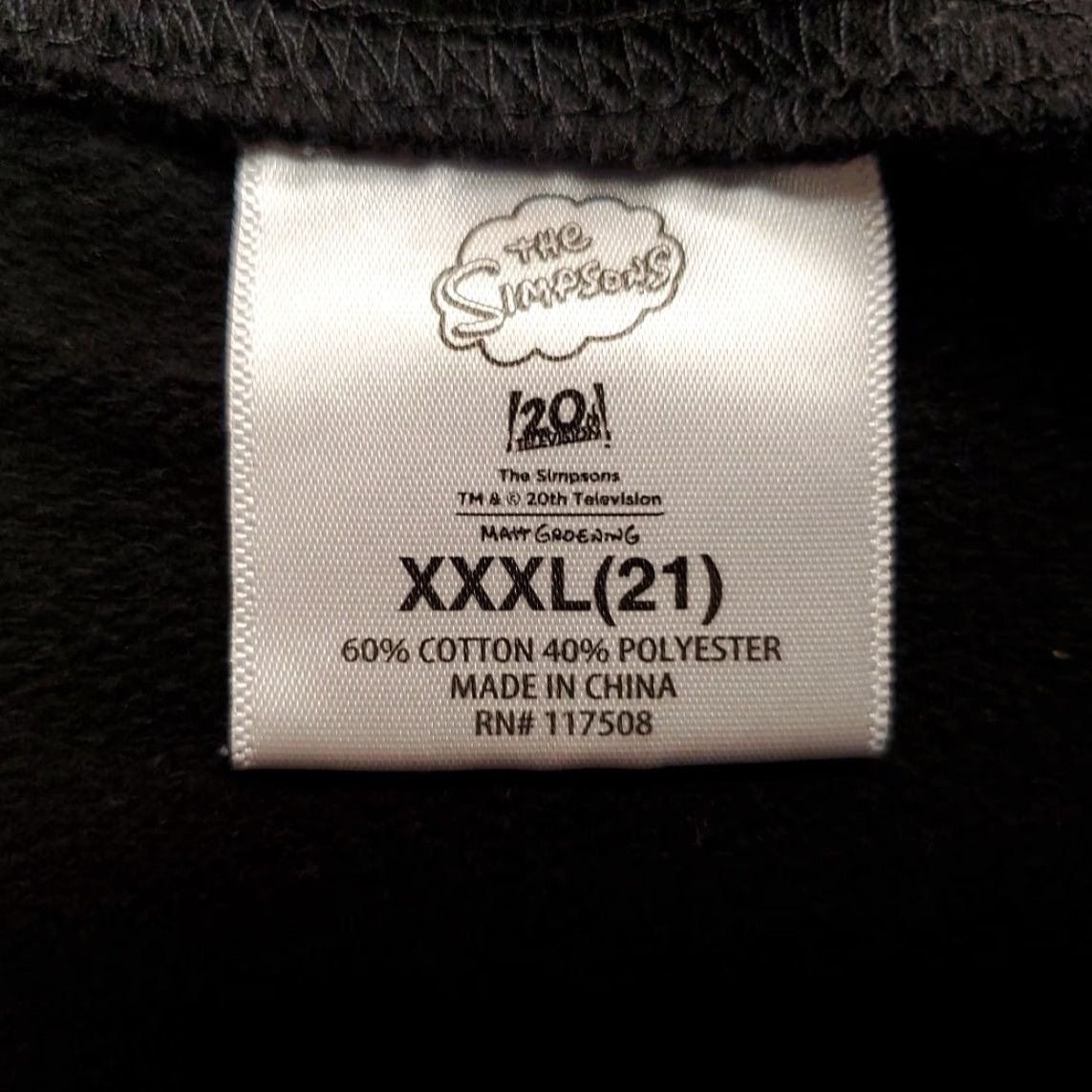 Vintage The Simpsons Sweatshirt Womens 3XL Black Crewneck Cartoon TV Matt Groening Squared Crew Neck Sweatshirt Size XXL / US 16-18 / IT 52-54 - 3 Thumbnail