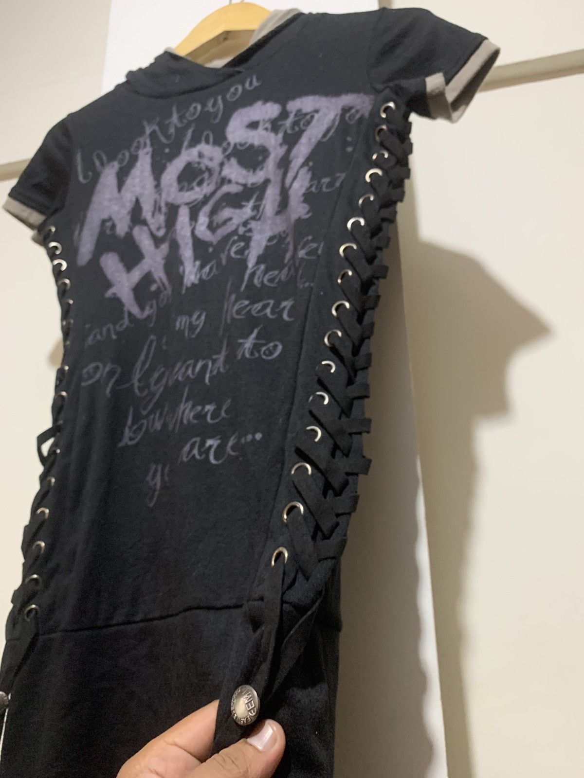 If Six Was Nine Japanese Jannis ‘ MOSTHIGH ‘ Poem Punk Grunge Tee Shirt Size M / US 6-8 / IT 42-44 - 8 Thumbnail