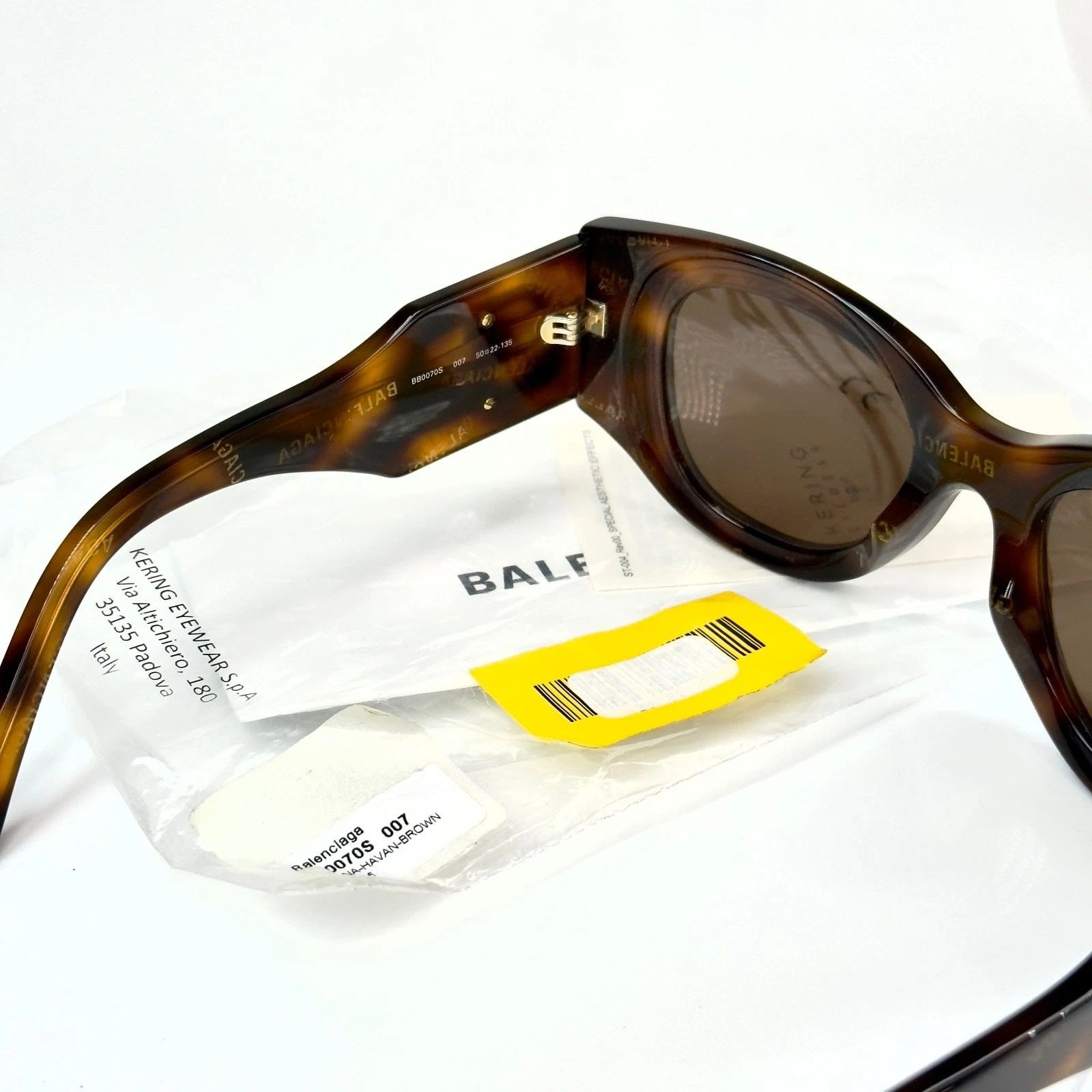 Balenciaga BALENCIAGA BB0070S PARIS CAT 0070 007 Chunky Sunglasses Size ONE SIZE - 6 Thumbnail
