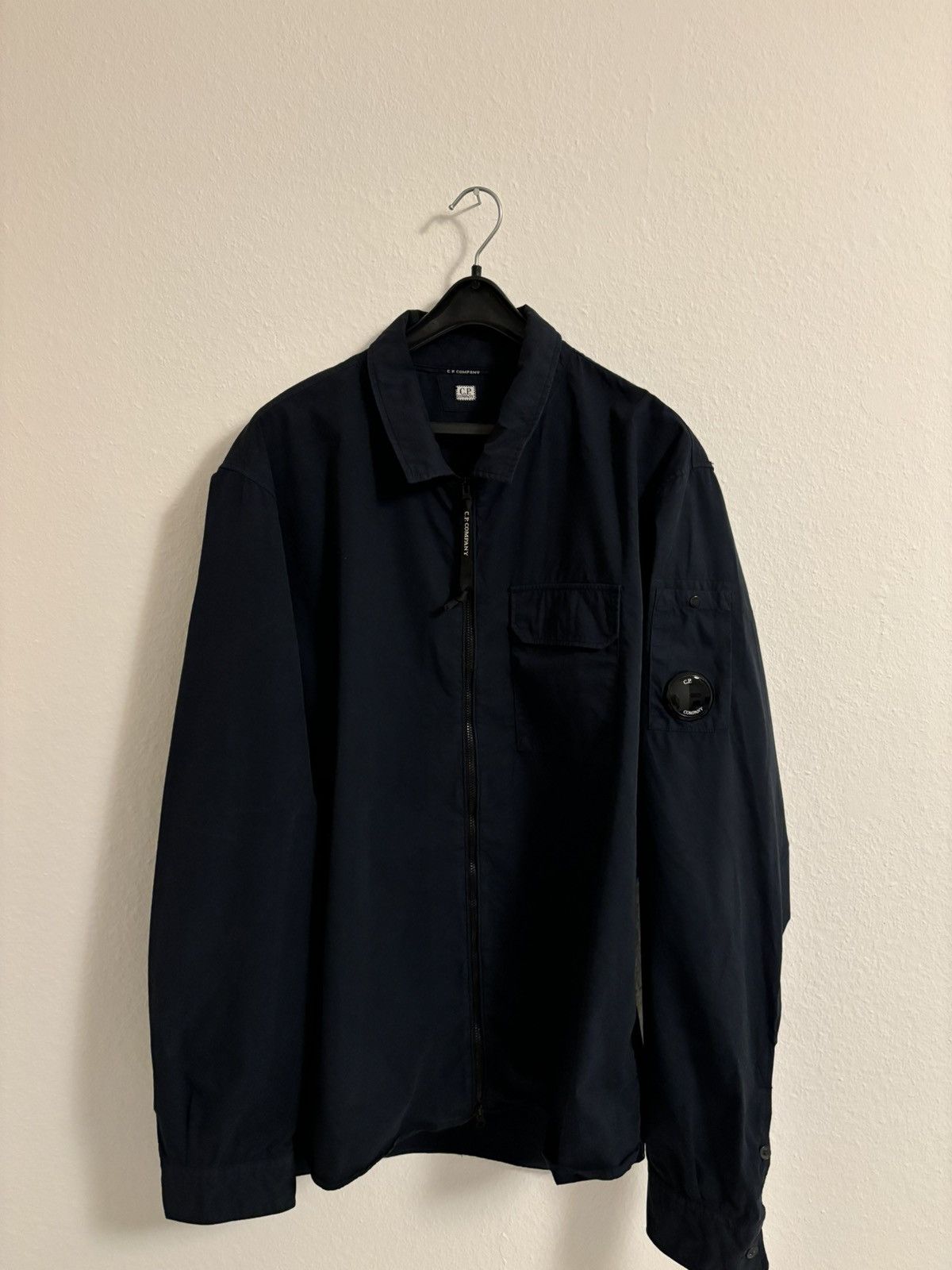 Image of C P Company Fits Like L C.p. Company Shirt Jacket in Blue, Men's (Size 2XL)