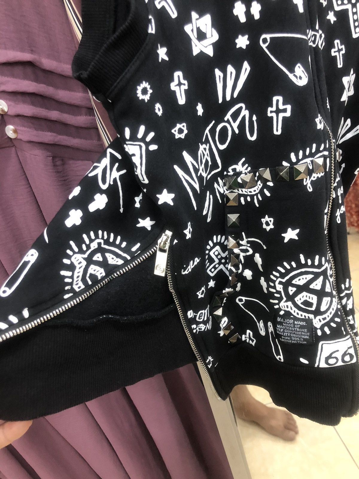 20471120 × Beauty Beast × Japanese Brand Major Made Studded Sleeveless Hooded Size US M / EU 48-50 / 2 - 4 Thumbnail