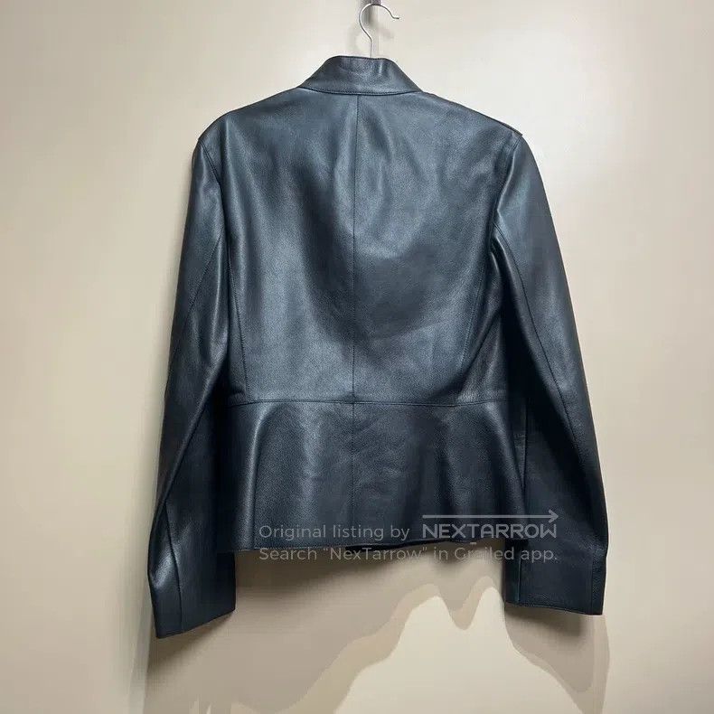 Hermes Hermes Zipper Black Leather Jacket Size XXS / US 00 / IT 34 - 2 Thumbnail