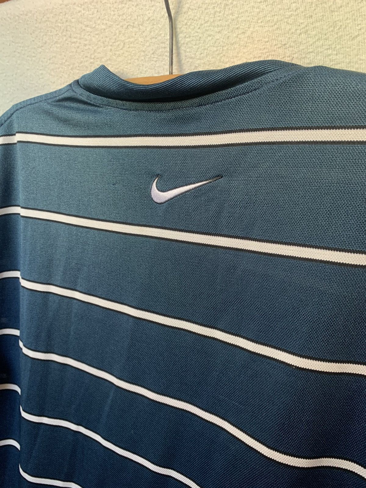 Nike × Vintage Nike 90s Vintage Tank Top Big Logo Striped Shirt | XL Size US XL / EU 56 / 4 - 6 Thumbnail