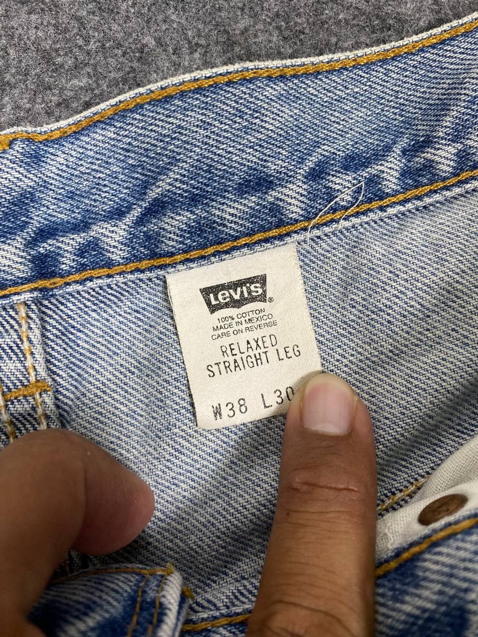 Levi's vintage levis 586 relaxed fit straight leg denim Size US 38 / EU 54 - 12 Thumbnail