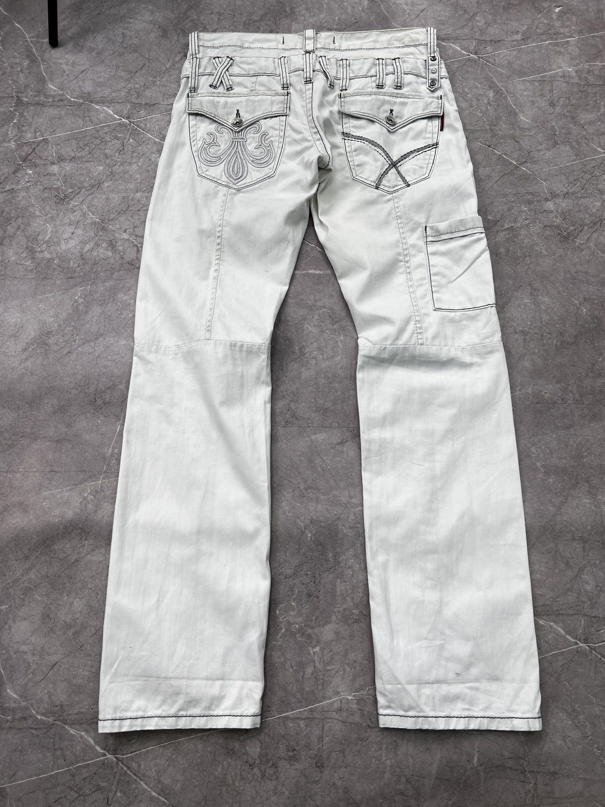 Emporio Armani × If Six Was Nine × Le Grande Bleu (L.G.B.) 2000s Unknown Japanese Bondage Cargo Pants 2k style Size US 34 / EU 50 - 10 Thumbnail