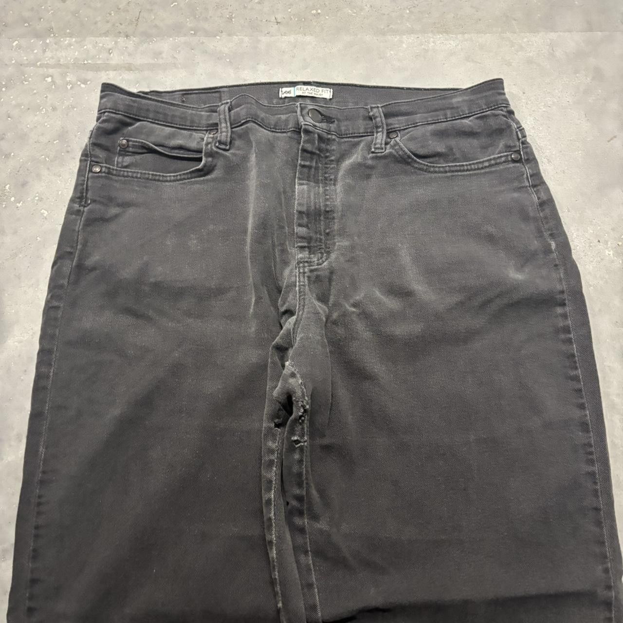Japanese Brand × Vintage Crazy Vintage Y2K/2000s Grunge Faded Black Essential Denim Jeans! Size US 35 - 4 Thumbnail