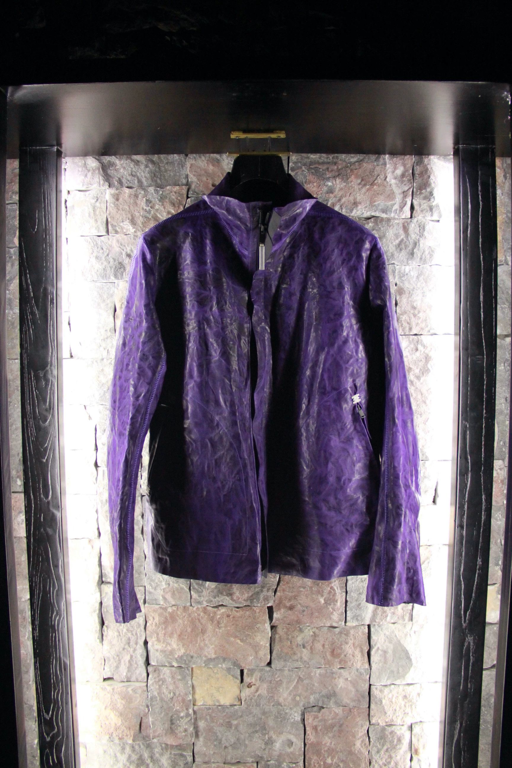 Isaac Sellam Experience Isaac Sellam Experience Purple Leather Jacket Men l Size US L / EU 52-54 / 3 - 1 Thumbnail