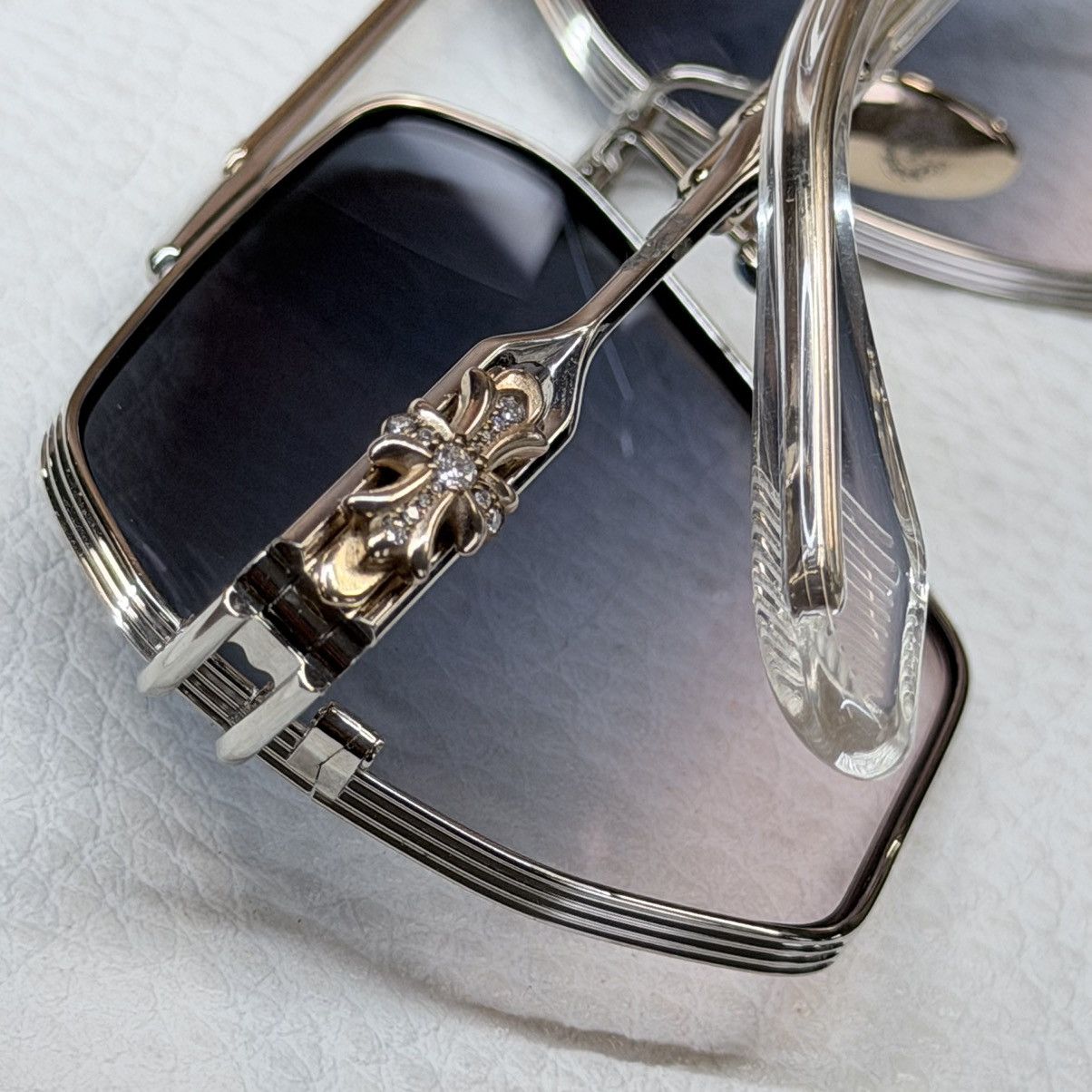 Chrome Hearts 💎JEWEL💎 Chrome Hearts Ripping 1/1 Sunglasses Size ONE SIZE - 23 Thumbnail
