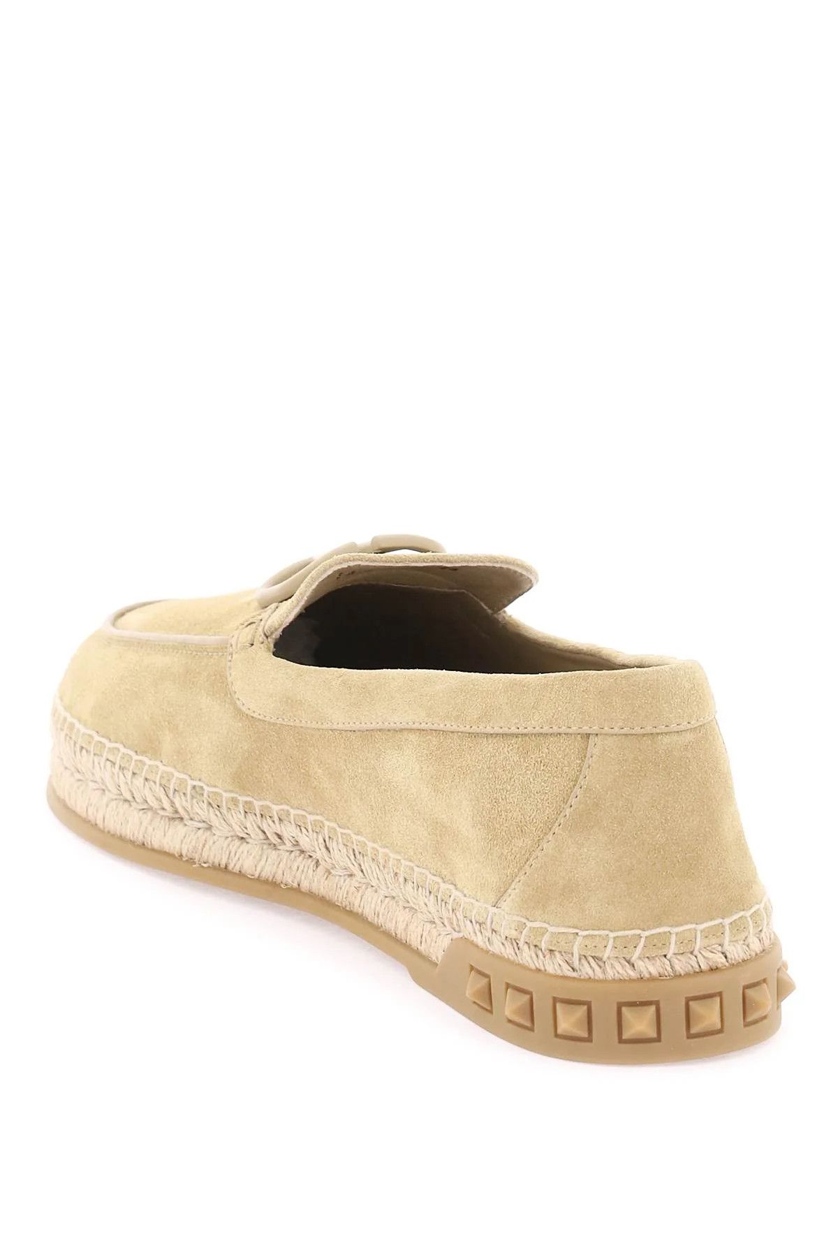 Valentino o1s22i1n1224 Suede Espadrilles in Beige Size US 9 / EU 42 - 3 Thumbnail
