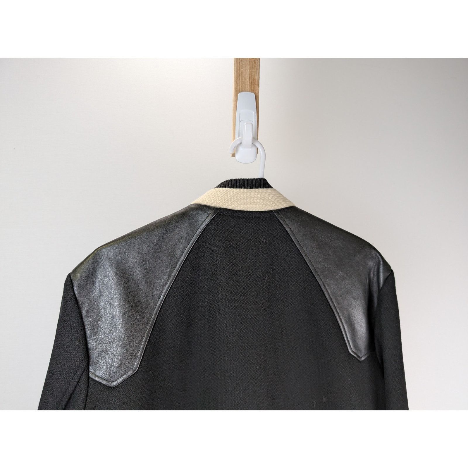 Saint Laurent Paris o1rshd1 CC20 Zipper Jacket in Black/Beige Size US M / EU 48-50 / 2 - 12 Thumbnail