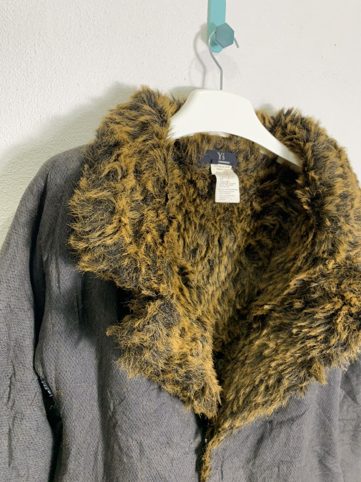 Yohji Yamamoto Vintage 1990’s Y’s By Yohji Yamamoto faux fur jacket Size M / US 6-8 / IT 42-44 - 9 Thumbnail