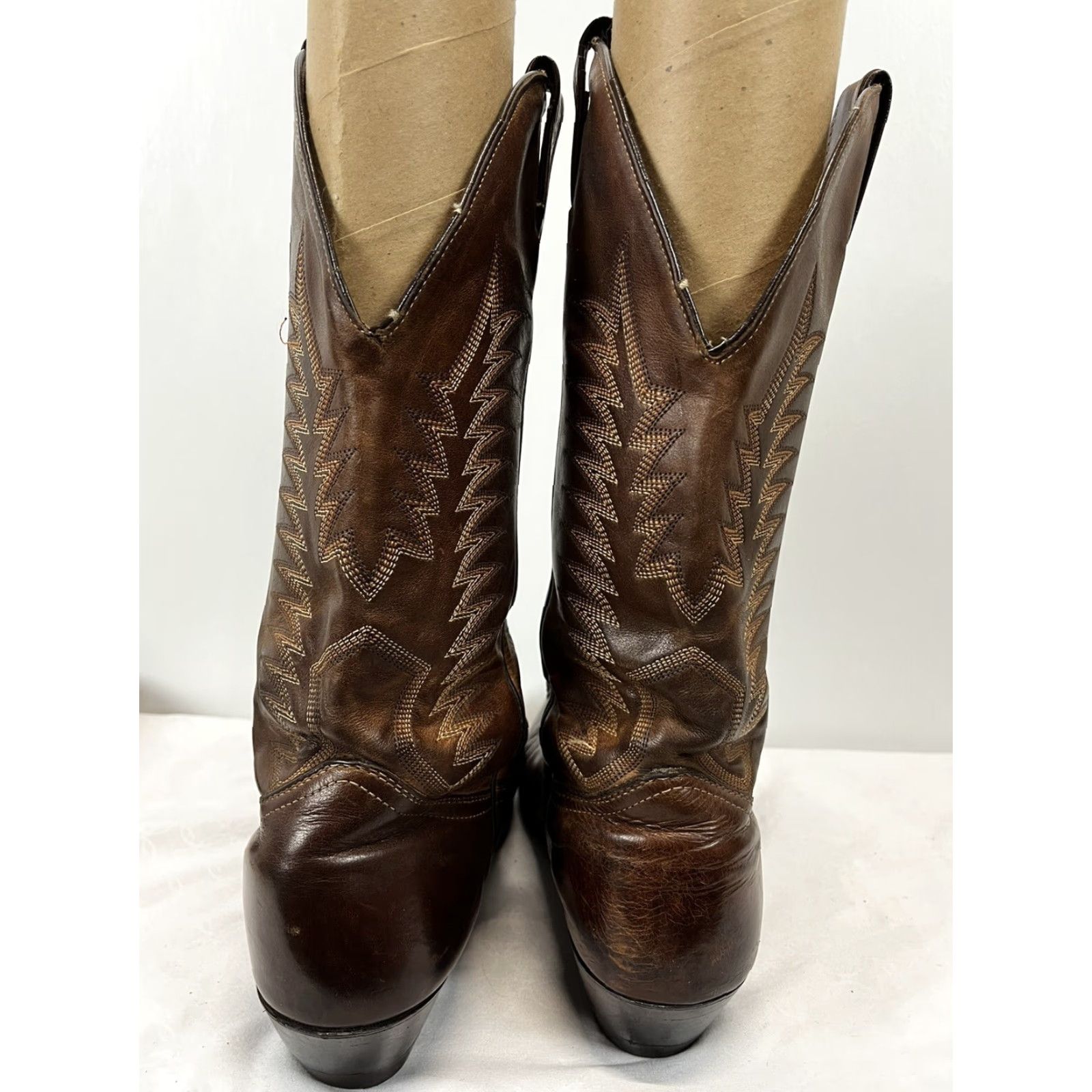 Vintage VINTAGE Boulet Boots Western Leather Men 7.5 Size Brown Cowboy Goodyear Welt Size US 7.5 / EU 40-41 - 5 Thumbnail