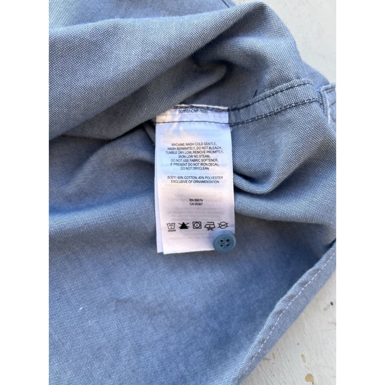 Mountain Hardwear VINTAGE? No — Actually: Mountain Hardwear Shirt Button-Up Blue XL Men's Workwear Classic Ranch 90s logo Size US XL / EU 56 / 4 - 7 Thumbnail